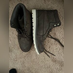 Timberland Dark Brown Lace-Up Boots